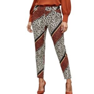 7th Avenue Animal Print Stretch Casual Skinny & Slim Low Rise Pants Size 6